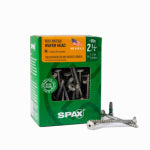 SPAX #10 x 2-1/2" Exterior Wafer Head Wood Deck Screws Construction Torx T-Star Plus (77 EA) 1 LB