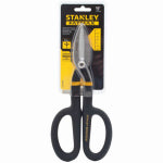 STANLEY TOOLS STANLEY FMHT73571/14-556 Tinner Snip, 10 in OAL, 2 in L Cut, Straight Cut, Steel Blade, Black/Yellow Handle TOOLS STANLEY TOOLS