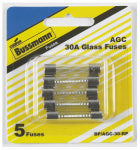 BUSSMANN Bussmann BP/AGC-30-RP Tube Fuse, 32 V, 30 A, 1 kA Interrupt AUTOMOTIVE BUSSMANN