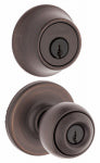 ASSA ABLOY AMERICAS RESIDENTIALINC. Polo Combo Entry Door Lockset, Single Cylinder Deadbolt, Venetian Bronze
