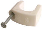 ECM INDUSTRIES LLC 7/16-In. Round Non-Metallic Cable Staple, 50-Pack