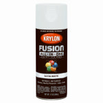 KRYLON Krylon K02753007 Spray Paint, 12 oz Can, 25 sq-ft Coverage Area, Acrylic Base, Satin, White, Exterior, Interior PAINT KRYLON