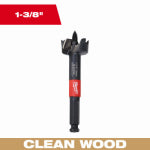 MILWAUKEE ELECTRIC TOOL CORP Switchblade Self Feed Wood Drill Bit, 1-3/8 x 6.5 In. TOOLS MILWAUKEE ELECTRIC TOOL CORP