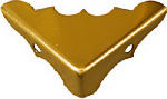 ASSA ABLOY AMERICAS RESIDENTIALI NC Brass Cabinet Corner, 4-Pk.