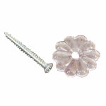 US HARDWARE US Hardware D-140B Rosette Button, 1-1/8 in, Plastic, 24 BAG, Clear AUTOMOTIVE US HARDWARE