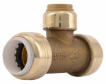 SHARKBITE SharkBite UIP364A Transition Pipe Tee, 1/2 in, Push-to-Connect, DZR Brass, 200 psi Pressure PLUMBING, HEATING & VENTILATION SHARKBITE