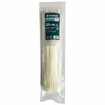 IRONCUBE WORKS Self-Locking Cable Ties, White, 14 In., 100-Pk. ELECTRICAL IRONCUBE WORKS