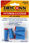 ECM INDUSTRIES LLC Wire Connector, Waterproof, Safety Sealed, 600-1000V, Aqua Blue/Red, 5-Pk. ELECTRICAL ECM INDUSTRIES LLC