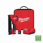 MILWAUKEE Milwaukee M12 2448-21 Cable Stapler Kit, Battery Included, 12 V, 2 Ah, 2.65 in W Crown, 6-1/2 in L Leg, Medium Crown Staple TOOLS MILWAUKEE