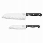 CHICAGO CUTLERY Chicago Cutlery Essentials 1094281 Santoku/Partoku Knife Set, 2-Piece, Stainless Steel HOUSEWARES CHICAGO CUTLERY