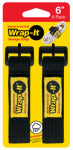 WRAP IT STORAGE Wrap-It Storage 706-06B Storage Strap, 6 in L, 1 in W, Fastening Method: Hook and Loop ELECTRICAL WRAP IT STORAGE