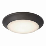 WESTINGHOUSE LIGHTING CORP Makira LED Ceiling Fixture, Dimmable, Indoor/Outdoor Use, Color Temperature Selection, Black/Bronze, 16 Watt, 7.5 In.