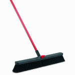 THE LIBMAN COMPANY Libman 801 Smooth Surface Heavy-Duty Push Broom, 25-1/2 in Sweep Face, 3 in L Trim, Pet Bristle, 64 in L, Bolt CLEANING & JANITORIAL SUPPLIES THE LIBMAN COMPANY
