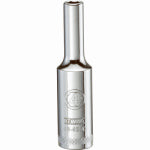 DEWALT DEWALT DWMT88935OSP Drive Hand Socket, 4 mm Socket, 1/4 in Drive, 6-Point, Steel, Polished Chrome Vanadium TOOLS DEWALT