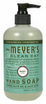 MRS. MEYERS Mrs. Meyer's 14104 Hand Soap, Liquid, Colorless, Basil, 12.5 oz Bottle CLEANING & JANITORIAL SUPPLIES MRS. MEYERS