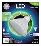 GE GE 38451 LED Bulb, Flood/Spotlight, PAR38 Lamp, 90 W Equivalent, E26 Lamp Base, Dimmable, Bright White Light ELECTRICAL GE
