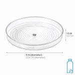 INTERDESIGN INC Linus Recycled Plastic Lazy Susan Spinner/Organizer, 9 In. HOUSEWARES INTERDESIGN INC