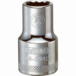 DEWALT DEWALT DWMT74591OSP Drive Hand Socket, 7/16 in Socket, 1/2 in Drive, 12-Point, Steel, Polished Chrome Vanadium TOOLS DEWALT