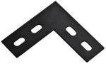 ASSA ABLOY AMERICAS RESIDENTIALI NC Flat Corner Brace, Black Steel, 1-1/2 x 4-1/2 In. HARDWARE & FARM SUPPLIES ASSA ABLOY AMERICAS RESIDENTIALI NC