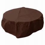 MR BAR B Q PRODUCTS LLC Fire Pit Cover, Dark Brown PVC, 18 x 38-In. Round