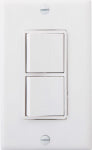 LEVITON MFG CO WHT DBL SWITCH