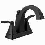 DELTA FAUCET CO Flynn 2-Handle Bathroom Faucet, Matte Black