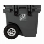 ROVR PRODUCTS RollR 45 Quart Wheeled Hard Cooler with Telescopic Handle (GRANITE) OUTDOOR LIVING & POWER EQUIPMENT ROVR PRODUCTS