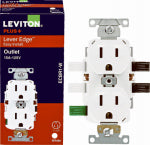 LEVITON MFG CO WHT 15A DPLX OUTLET ELECTRICAL LEVITON MFG CO