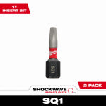 MILWAUKEE Milwaukee 48-32-4421 Insert Bit, #1 Drive, Square Recess Drive, 1/4 in Shank, Hex Shank, 1 in L, Proprietary Steel TOOLS MILWAUKEE