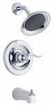DELTA FAUCET CO Monitor 14 Series Tub & Shower Faucet + Showerhead, 1-Handle, Chrome