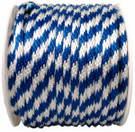 RICHELIEU AMERICA LTD. Polypropylene Rope, Solid Braid, Blue/White, 5/8 In. x 200 Ft. HARDWARE & FARM SUPPLIES RICHELIEU AMERICA LTD.