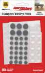 SHEPHERD HDWE. PROD., LLC. Super Sliders Furniture Wall Bumper Variety Assortment (80-Pack)
