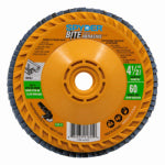 J S PRODUCTS Ceramic Flap Disc, 60 Grit, 4-1/2 In. TOOLS J S PRODUCTS