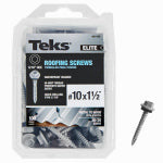 TEKS Teks Elite Series 21452 Roofing Screw, 1-1/2 in L, Coarse Thread, Washer Head, Hex Drive, Sharp Point, Steel, 100 HARDWARE & FARM SUPPLIES TEKS