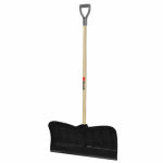 GARANT Garant NPP26KDU Snow Pusher, 26 in W Blade, Polyethylene Blade, Wood Handle, D-Shaped Handle, 46-1/4 in L Handle LAWN & GARDEN GARANT