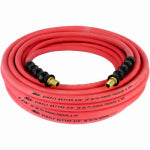 MILTON INDUSTRIES Air Tool Rubber Hose, Ultra Lightweight, 1/4 In. NPT x 50 Ft.