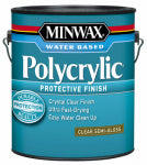 MINWAX COMPANY, THE Polycrylic Protective Finish, Semi-Gloss Clear, 1-Gallon PAINT MINWAX COMPANY, THE