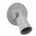 RACO INCORPORATED Weatherproof Combination Lampholder/Cover for Par 38 Lamps, Gray, 4 In. Round