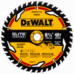DEWALT ACCESSORIES Elite Series Circular Saw Blade, 40-Tooth x 6-1/2 In. TOOLS DEWALT ACCESSORIES