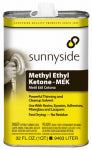 SUNNYSIDE Sunnyside 84732 Methyl Ethyl Ketone Thinner, Liquid, Pungent, Transparent, 1 qt PAINT SUNNYSIDE