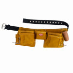 PULL R HOLDING CO LLC Suede Leather Apron, 11 Pockets TOOLS PULL R HOLDING CO LLC