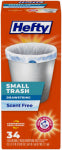 REYNOLDS CONSUMER PRODUCTS Small Drawstring Trash Bags, Scent Free, 4 Gallon, 34-Ct. HOUSEWARES REYNOLDS CONSUMER PRODUCTS