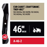 OREGON TOOL INC 2CT 46" MOWER BLADE