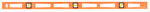 JOHNSON LEVEL & TOOL Structo Cast Level, Orange, 3 Vials, 48-In.