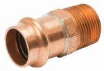 NIBCO INC 1/2 In. Press by Male Copper Pipe Adapter PLUMBING, HEATING & VENTILATION NIBCO INC