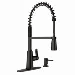 MOEN INC Edwyn Single Handle, High Arc Kitchen Faucet, Pull-Down Spray, Matte Black PLUMBING, HEATING & VENTILATION MOEN INC