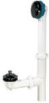 KEENEY Keeney 62AW Bath Drain Assembly, Plastic/Zinc, White, Chrome PLUMBING, HEATING & VENTILATION KEENEY