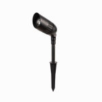 FUSION PRODUCTS LTD. Outdoor Spotlight, Black Metal, Glass Lens, 450 Lumens ELECTRICAL FUSION PRODUCTS LTD.