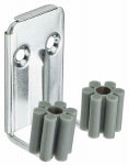ASSA ABLOY AMERICAS RESIDENTIALI NC Broom Clips, Zinc, 2-Pk.