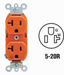 LEVITON MFG CO 20A ORG GROUNDED OUTLET ELECTRICAL LEVITON MFG CO